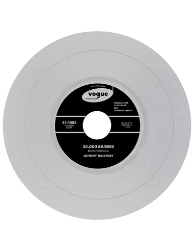 Johnny Hallyday - 24 Mille Baisers - Vinyle TRANSPARENT (Canada) (Vinyle 7'')