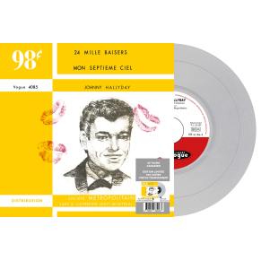 Johnny Hallyday - 24 Mille Baisers - Vinyle TRANSPARENT (Canada) (Vinyle 7'')
