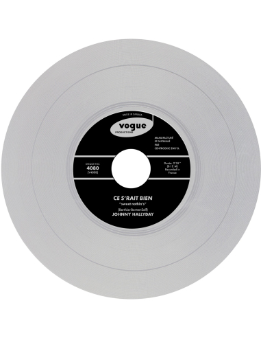 Johnny Hallyday - Souvenirs, Souvenirs - Vinyle TRANSPARENT (Canada) (Vinyle 7'')