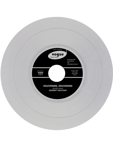 Johnny Hallyday - Souvenirs, Souvenirs - Vinyle TRANSPARENT (Canada) (Vinyle 7'')