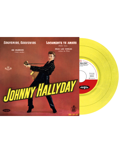 Johnny Hallyday - Souvenirs, Souvenirs - Vinyle JAUNE (Espagne) (Vinyle 7'')