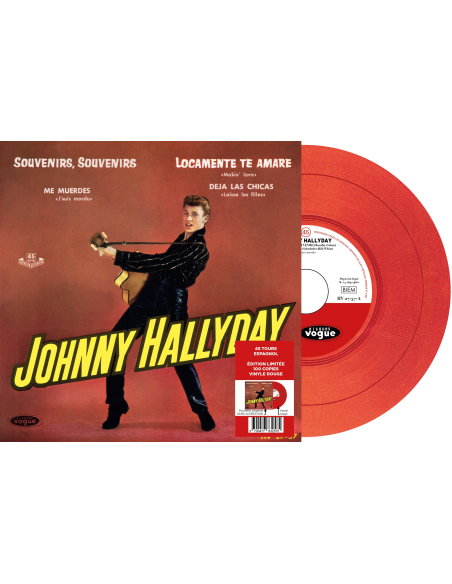 Johnny Hallyday - Souvenirs, Souvenirs - Vinyle ROUGE (Espagne) (Vinyle 7'')