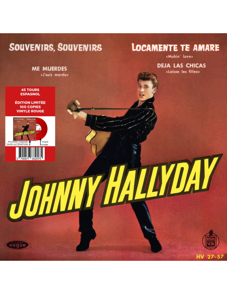 Johnny Hallyday - Souvenirs, Souvenirs - Vinyle ROUGE (Espagne) (Vinyle 7'')