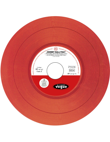 Johnny Hallyday - Souvenirs, Souvenirs - Vinyle ROUGE (Espagne) (Vinyle 7'')