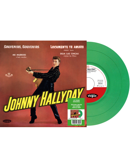 Johnny Hallyday - Souvenirs, Souvenirs - Vinyle VERT (Espagne) (Vinyle 7'')