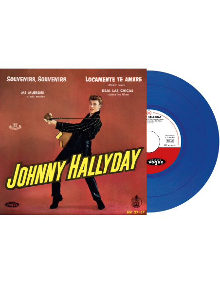 Johnny Hallyday - Souvenirs, Souvenirs - Vinyle BLEU (Espagne) (Vinyle 7'')