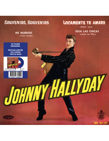 Johnny Hallyday - Souvenirs, Souvenirs - Vinyle BLEU (Espagne) (Vinyle 7'')