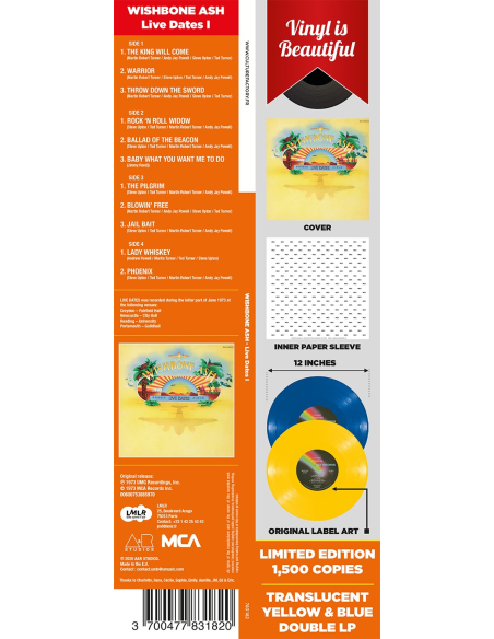 Wishbone Ash - Live Dates I (Vinyle)
