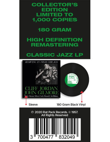 Cliff Jordan & John Gilmore - Blowing In From Chicago (Vinyle)