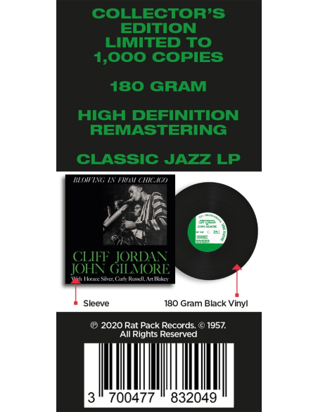 Cliff Jordan & John Gilmore - Blowing In From Chicago (Vinyle)