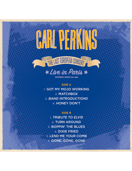 Carl Perkins - Live In Paris - The Last European Concert - RSD 2020 (Vinyle)