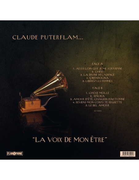 Claude Putterflam - La Voix De Mon Être - RSD 2020 (Vinyle)