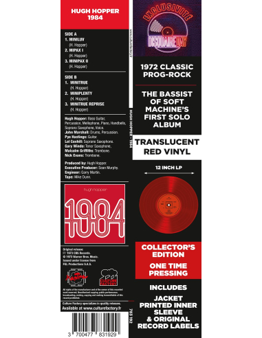 Hugh Hopper - 1984 - RSD 2020 (Vinyle)