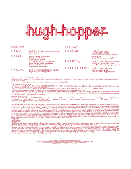 Hugh Hopper - 1984 - RSD 2020 (Vinyle)