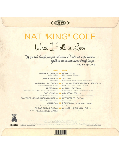 Nat "King" Cole - When I Fall In Love - RSD 2020 (Vinyle)