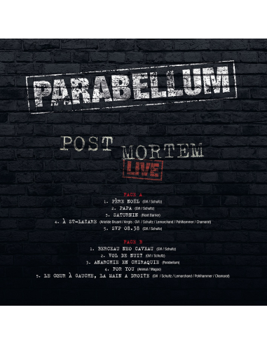 Parabellum - Post Mortem Live - RSD 2020 (Vinyle)