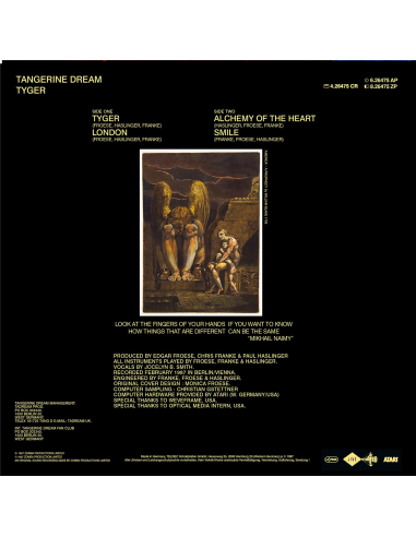 Tangerine Dream - Tyger - RSD 2020 (Vinyle)