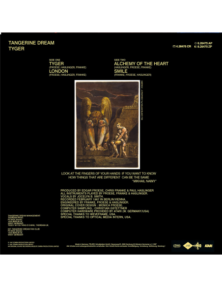 Tangerine Dream - Tyger - RSD 2020 (Vinyle)