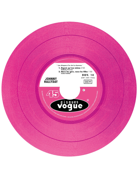 Johnny Hallyday - EP N°15 - Les Disques D'or De La Chanson (Vinyle 7'')