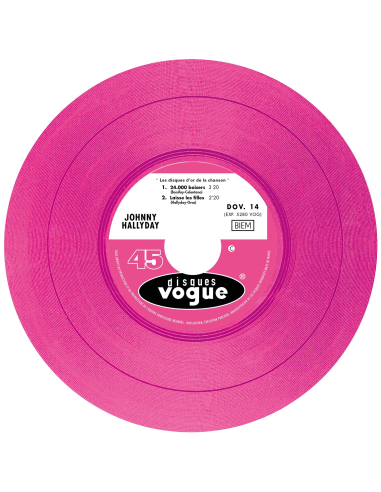 Johnny Hallyday - EP N°15 - Les Disques D'or De La Chanson (Vinyle 7'')