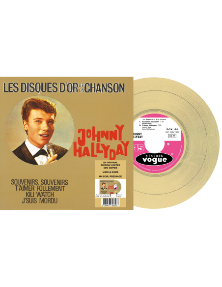 Johnny Hallyday - EP N°14 - Les Disques D'or De La Chanson (Vinyle 7'')