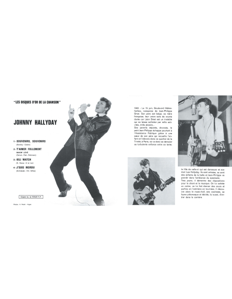 Johnny Hallyday - EP N°14 - Les Disques D'or De La Chanson (Vinyle 7'')