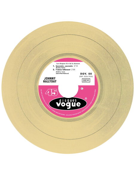 Johnny Hallyday - EP N°14 - Les Disques D'or De La Chanson (Vinyle 7'')