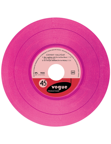 Johnny Hallyday - EP N°06 - Nous Les Gars, Nous Les Filles (Vinyle 7'')