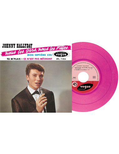 Johnny Hallyday - EP N°06 - Nous Les Gars, Nous Les Filles (Vinyle 7'')