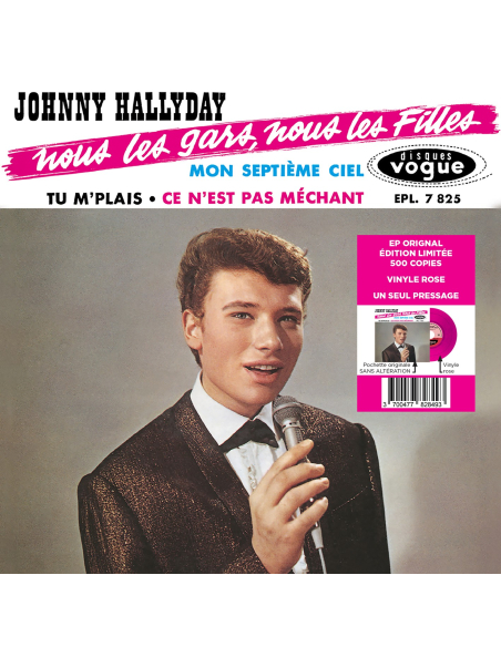 Johnny Hallyday - EP N°06 - Nous Les Gars, Nous Les Filles (Vinyle 7'')