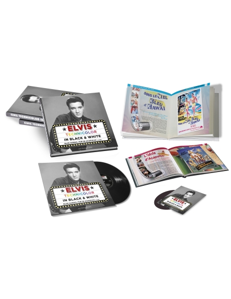 Elvis Presley - Technicolor In Black & White (Livre + Vinyle + CD)