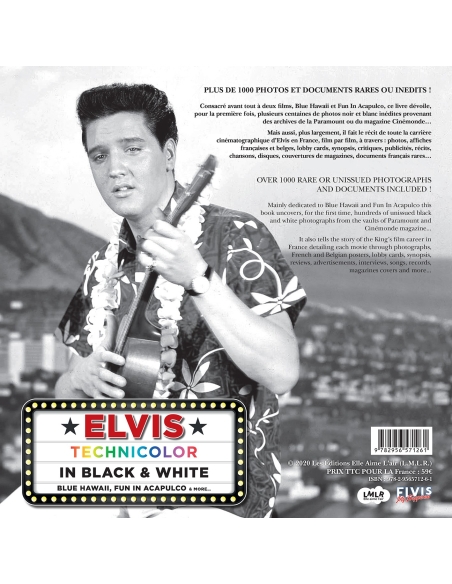 Elvis Presley - Technicolor In Black & White (Livre + Vinyle + CD)