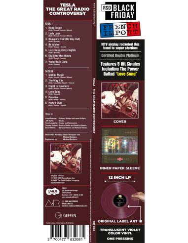 Tesla - The Great Radio Controversy (Vinyle)